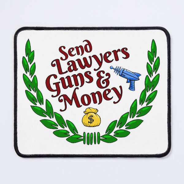 Item preview, Lawyers, Guns and Money designed and sold by RUKindDesign.