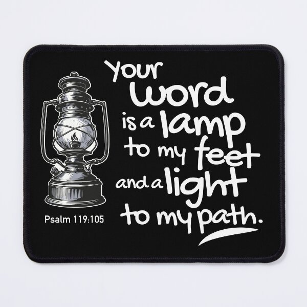 Item preview, Print Christian PSalm 119:105 worship verse The Word of God, My Light designed and sold by dakaseli.