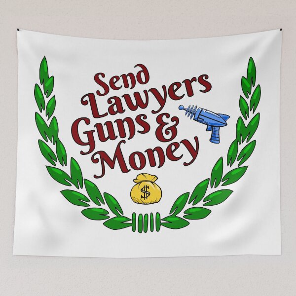 Item preview, Lawyers, Guns and Money designed and sold by RUKindDesign.