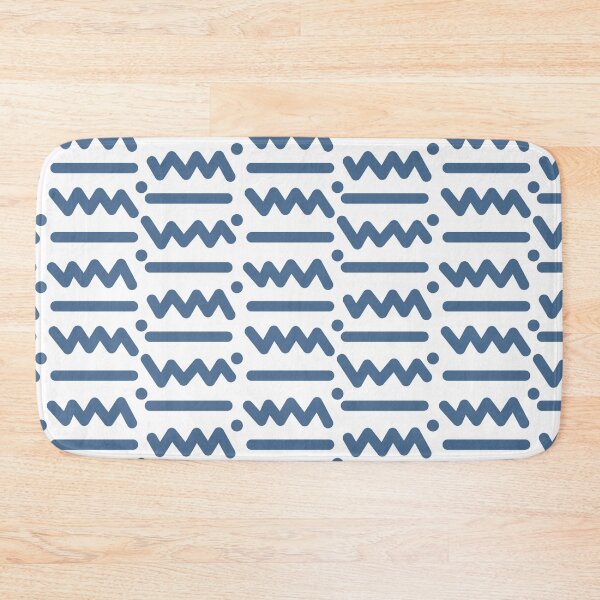 Item preview, 80s Zigzag Wallpaper - Blue designed and sold by TimeLady's Closet.