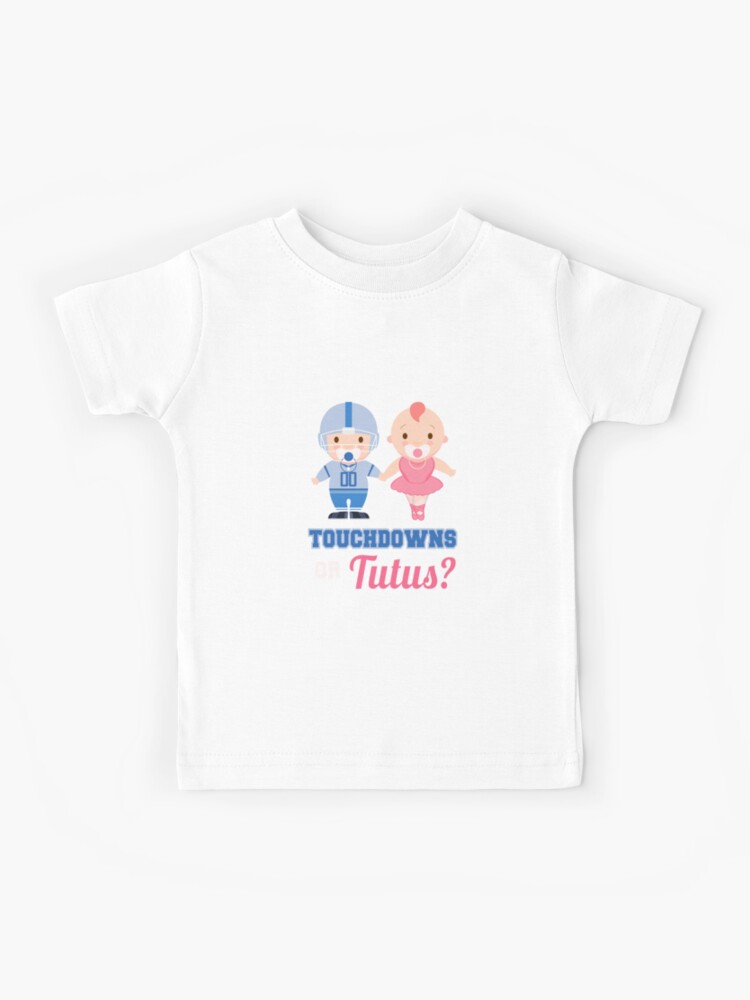 Camiseta niños «Touchdown o Tutu | revelación de género | camisas embarazadas | regalos de mamá nueva | de baby shower | camisa del anuncio del bebé