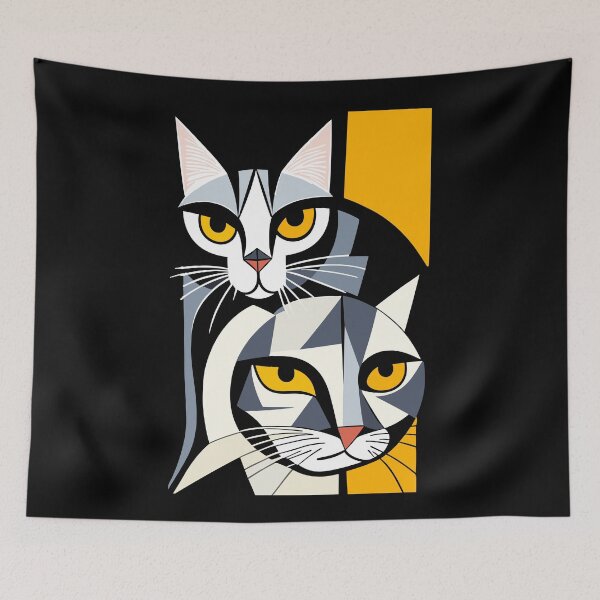 Item preview, Portrait of Cats designed and sold by Ikibrai.
