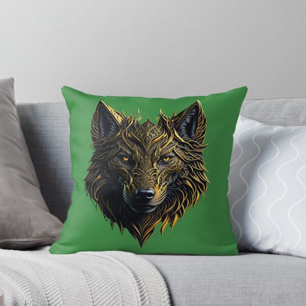 Item preview, Intricate Wolf Face designed and sold by likbatonboot.