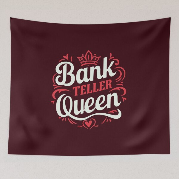 Item preview, Red Bank Teller Queen designed and sold by SweetClicks123.