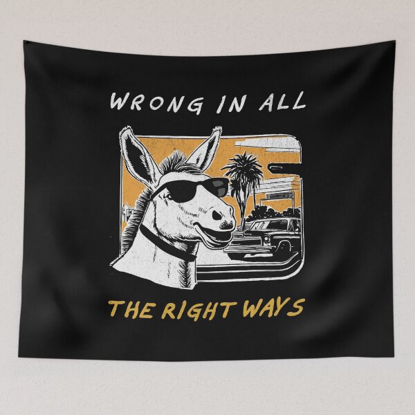 Item preview, Wrong In All The Right Ways - Retro Donkey designed and sold by Hugo Bloke.