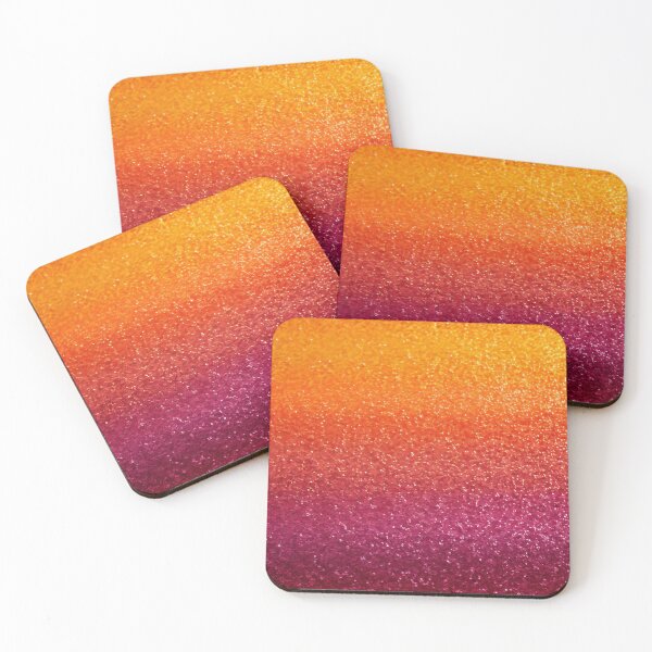 Item preview, Orange and Pink Gradient Glitter Bead Design designed and sold by RestingLioness.