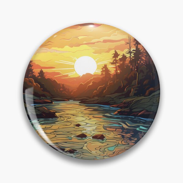 Item preview, Riverscape Sunset designed and sold by asaroberson.