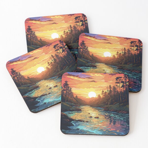 Item preview, Riverscape Sunset designed and sold by asaroberson.