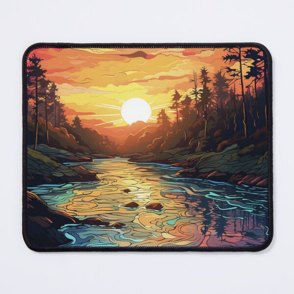 Item preview, Riverscape Sunset designed and sold by asaroberson.