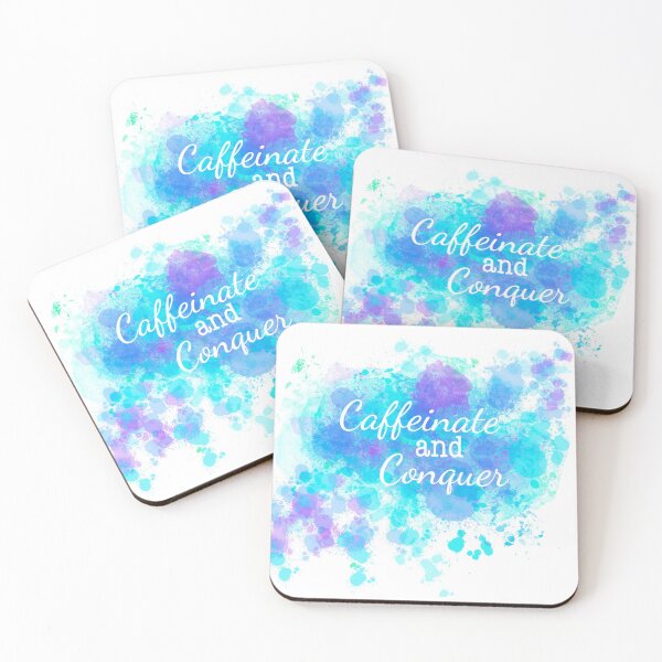 Item preview, Caffeinate and conquer artwork designed and sold by SoshanaC.