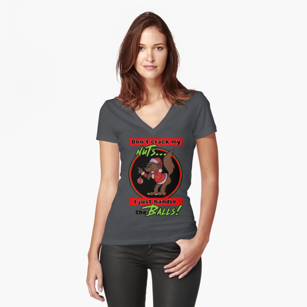 Item preview, Fitted V-Neck T-Shirt designed and sold by cerealcreatures.