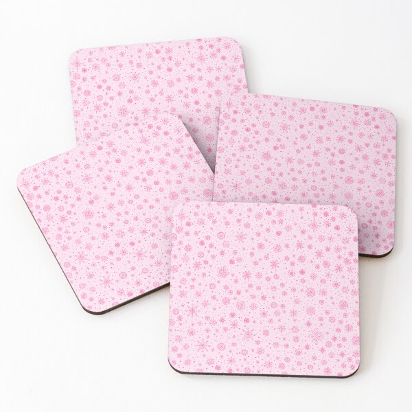 Item preview, Delicate Pink Snowflake Winter Pattern designed and sold by Deborah Camp.