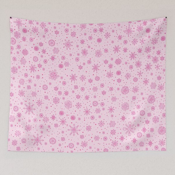 Item preview, Delicate Pink Snowflake Winter Pattern designed and sold by Deborah Camp.