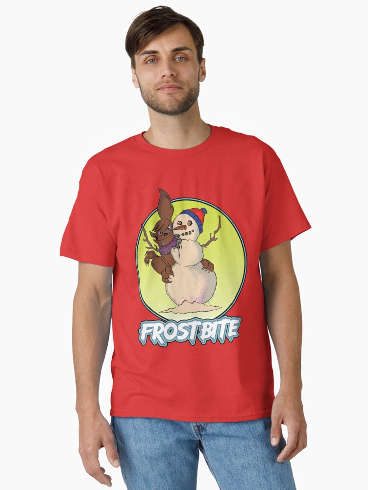 Thumbnail 1 of 7, Classic T-Shirt, Holiday Creatures - Frostbite designed and sold by cerealcreatures.