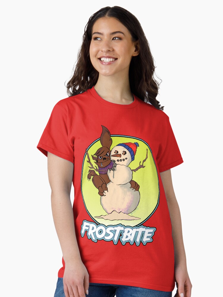 Thumbnail 2 of 7, Classic T-Shirt, Holiday Creatures - Frostbite designed and sold by cerealcreatures.