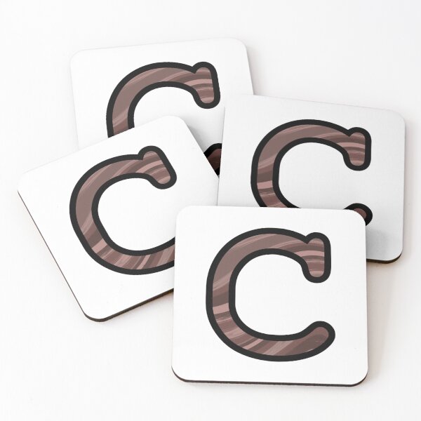 Item preview, “C” - Mocha Swirl Alphabet designed and sold by Jax-Illustrates.
