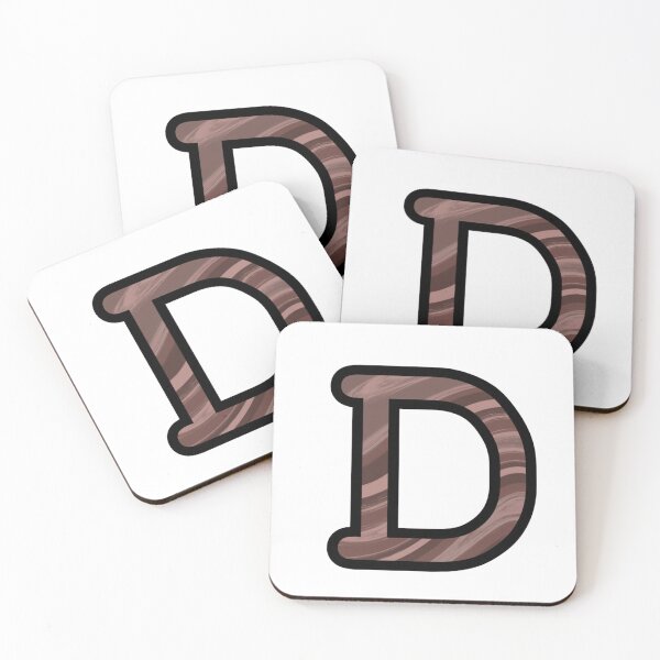 Item preview, “D” - Mocha Swirl Alphabet designed and sold by Jax-Illustrates.