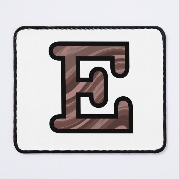 Item preview, “E” - Mocha Swirl Alphabet designed and sold by Jax-Illustrates.