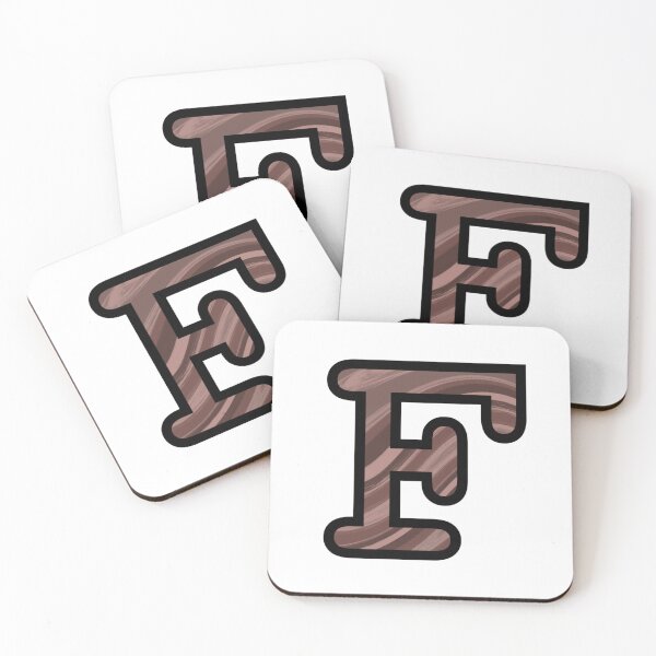 Item preview,  “F” - Mocha Swirl Alphabet designed and sold by Jax-Illustrates.
