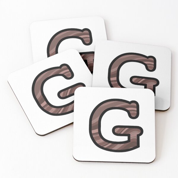Item preview, “G” - Mocha Swirl Alphabet designed and sold by Jax-Illustrates.