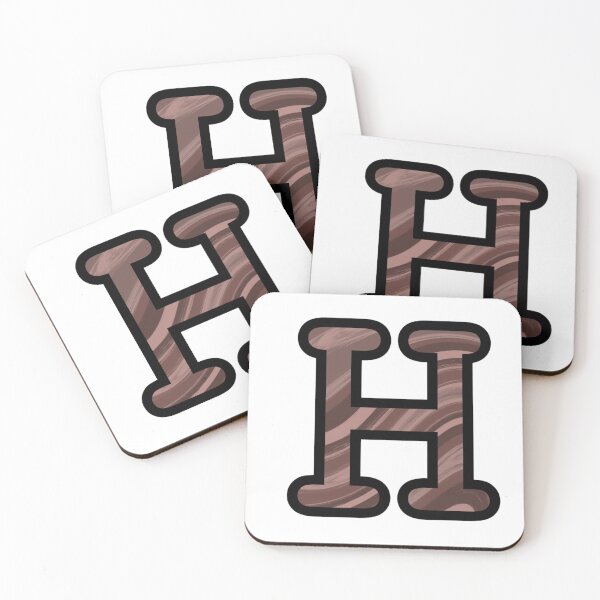 Item preview, “H” - Mocha Swirl Alphabet designed and sold by Jax-Illustrates.