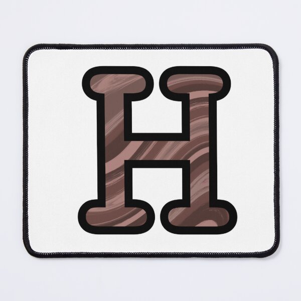 Item preview, “H” - Mocha Swirl Alphabet designed and sold by Jax-Illustrates.