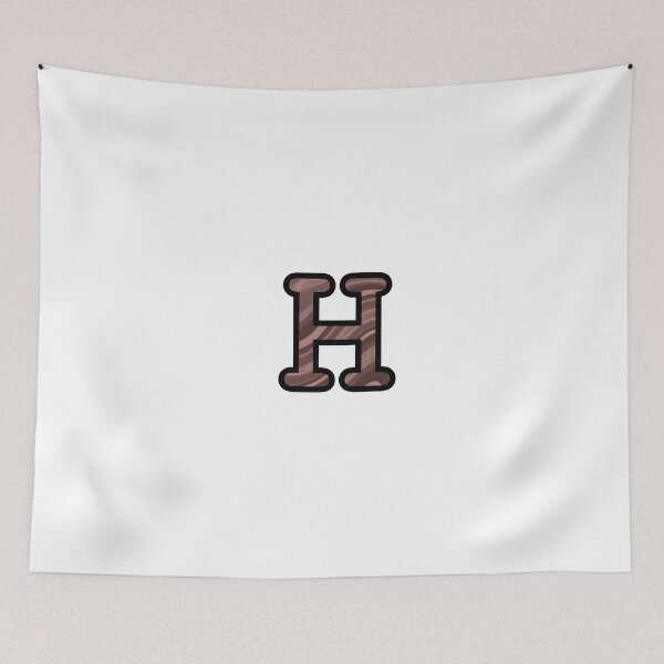 Item preview, “H” - Mocha Swirl Alphabet designed and sold by Jax-Illustrates.