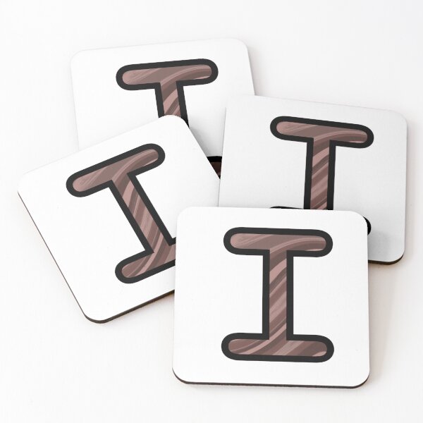 Item preview, “I” - Mocha Swirl Alphabet designed and sold by Jax-Illustrates.