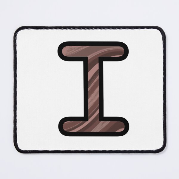 Item preview, “I” - Mocha Swirl Alphabet designed and sold by Jax-Illustrates.