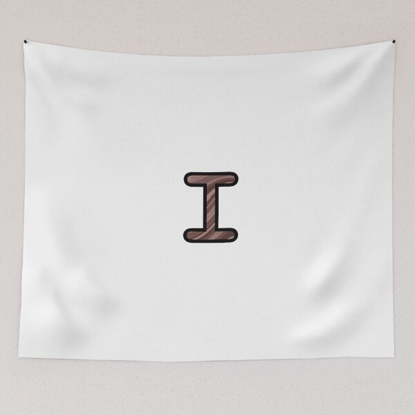 Item preview, “I” - Mocha Swirl Alphabet designed and sold by Jax-Illustrates.