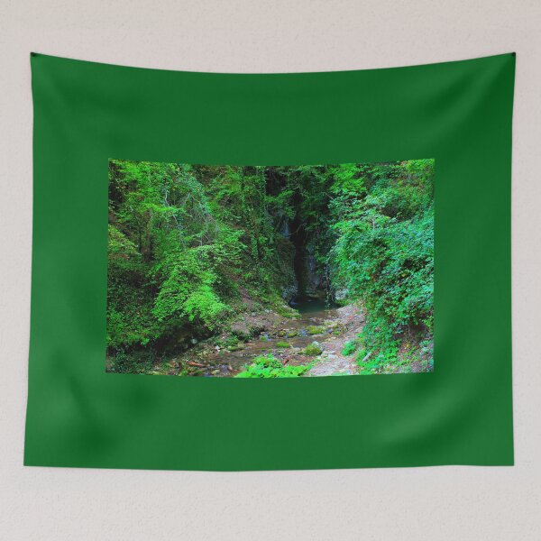 Item preview, View from Sarnano at Cascata del Pellegrino in the Sibillini Mountains designed and sold by Kristina Drozd.
