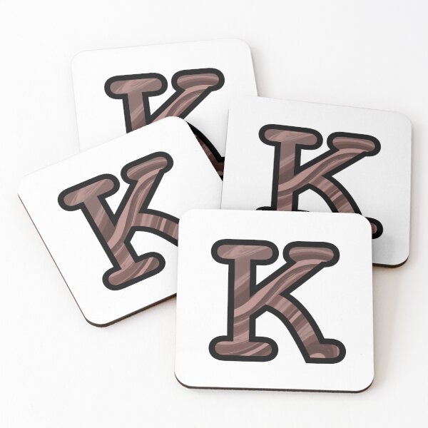 Item preview, “K” - Mocha Swirl Alphabet designed and sold by Jax-Illustrates.