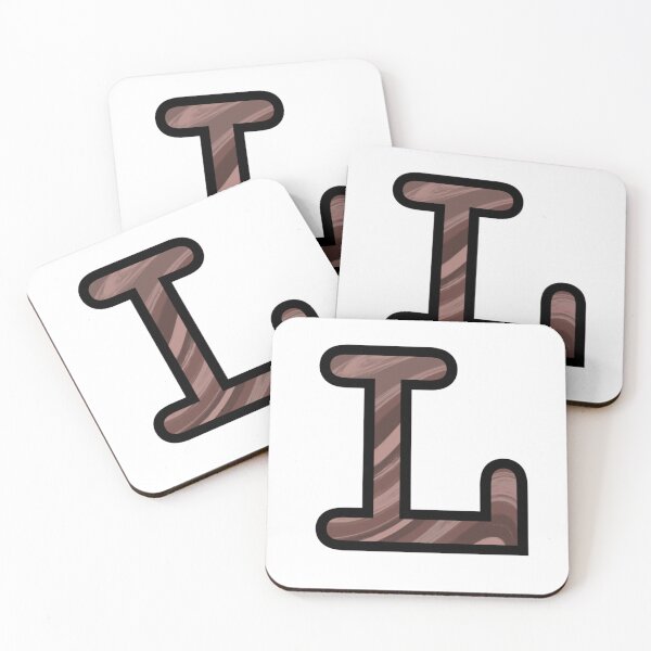 Item preview, “L” - Mocha Swirl Alphabet designed and sold by Jax-Illustrates.