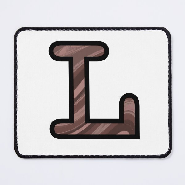 Item preview, “L” - Mocha Swirl Alphabet designed and sold by Jax-Illustrates.