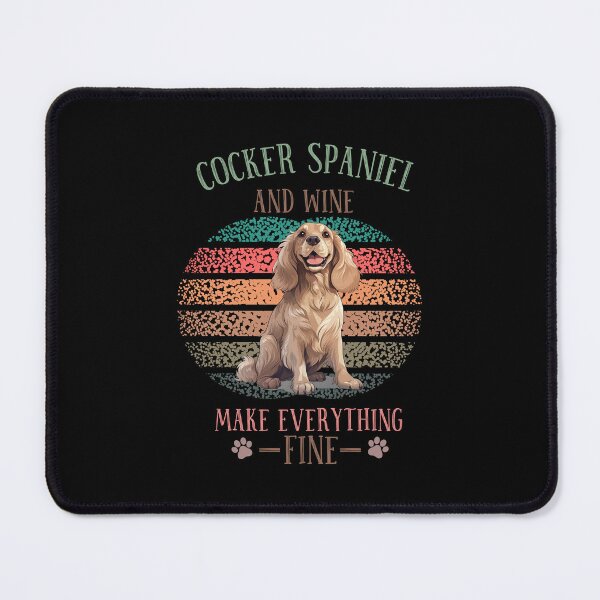 Item preview, Cocker Spaniel Retro Sunset Vintage Dog Lover Cute Pet Gift Dog Paw designed and sold by darunwan.
