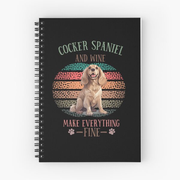 Artikelvorschau, Cocker Spaniel Retro Sonnenuntergang Vintage Hundeliebhaber Niedliches Haustier Geschenk Hundepfote entworfen und verkauft von darunwan.
