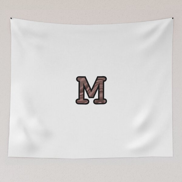 Item preview,  “M” - Mocha Swirl Alphabet designed and sold by Jax-Illustrates.