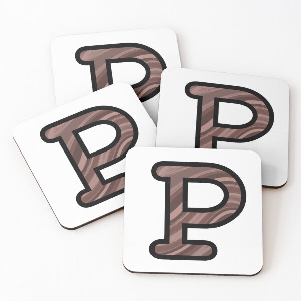 Item preview, “P” - Mocha Swirl Alphabet designed and sold by Jax-Illustrates.