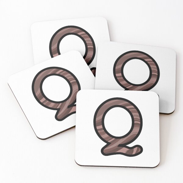 Item preview, “Q” - Mocha Swirl Alphabet designed and sold by Jax-Illustrates.