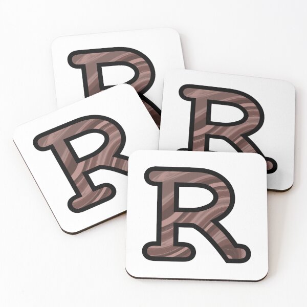 Item preview, “R” - Mocha Swirl Alphabet designed and sold by Jax-Illustrates.