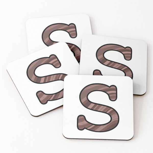 Item preview, “S” - Mocha Swirl Alphabet designed and sold by Jax-Illustrates.