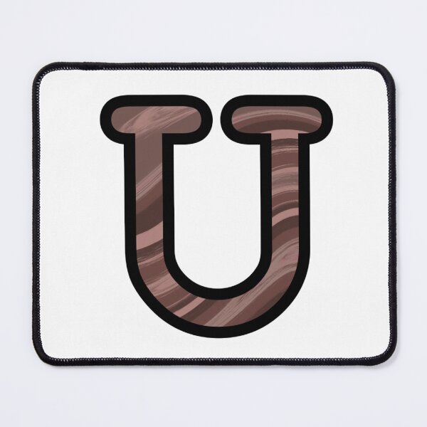Item preview, “U” - Mocha Swirl Alphabet designed and sold by Jax-Illustrates.