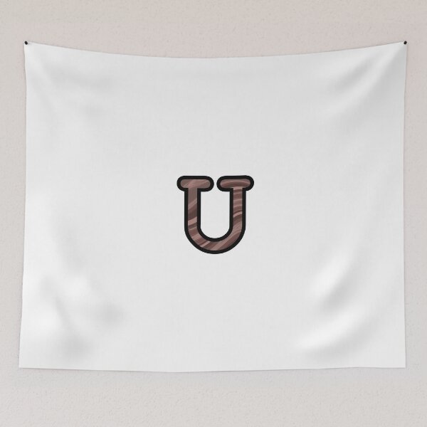 Item preview, “U” - Mocha Swirl Alphabet designed and sold by Jax-Illustrates.