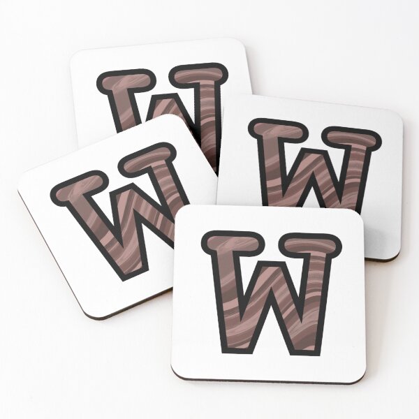 Item preview, “W” - Mocha Swirl Alphabet designed and sold by Jax-Illustrates.