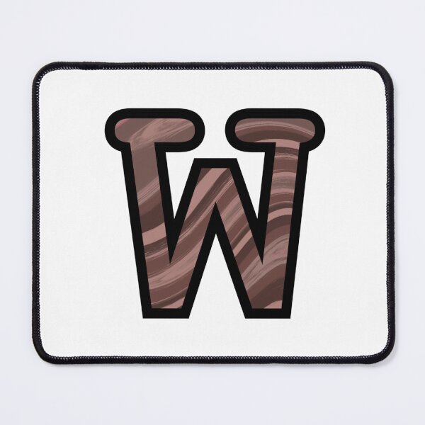 Item preview, “W” - Mocha Swirl Alphabet designed and sold by Jax-Illustrates.