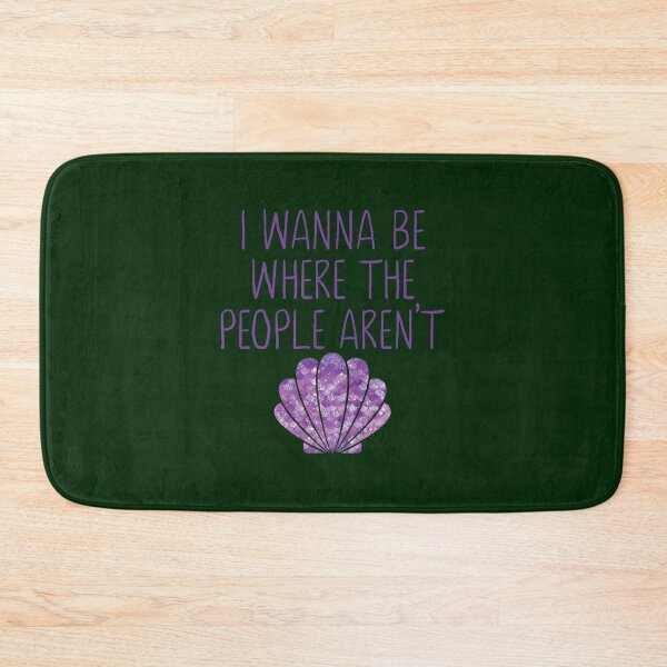 Item preview, I Wanna Be Where The People Aren_t Mermaid designed and sold by strkswendy.