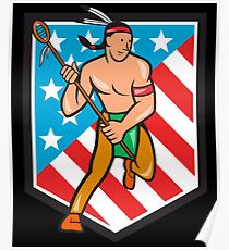 Native American Lacrosse Poster