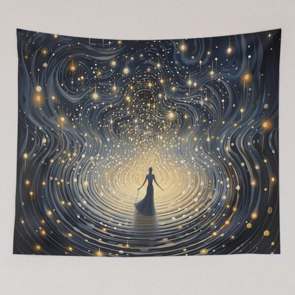 Item preview, Cosmic Dance: A Symphony of Ethereal Textures & Celestial Hues designed and sold by PaintbrushPlace.