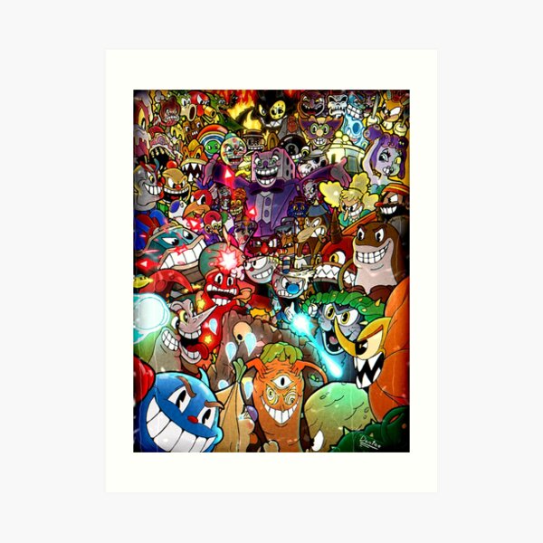 Cuphead Poster + Filter + Color Art Print