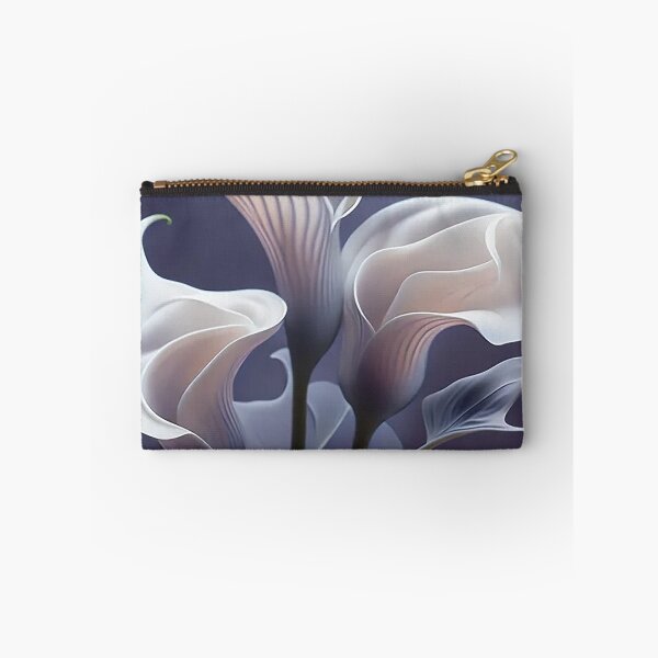 Item preview, Spectral Elegance: Translucent Calla Lilies in Ghostly Whites and Lavender designed and sold by PaintbrushPlace.